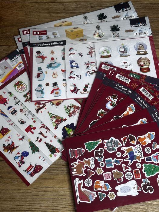 Новорічні наліпки декор Новий Рік Вікна прикраси дизайн