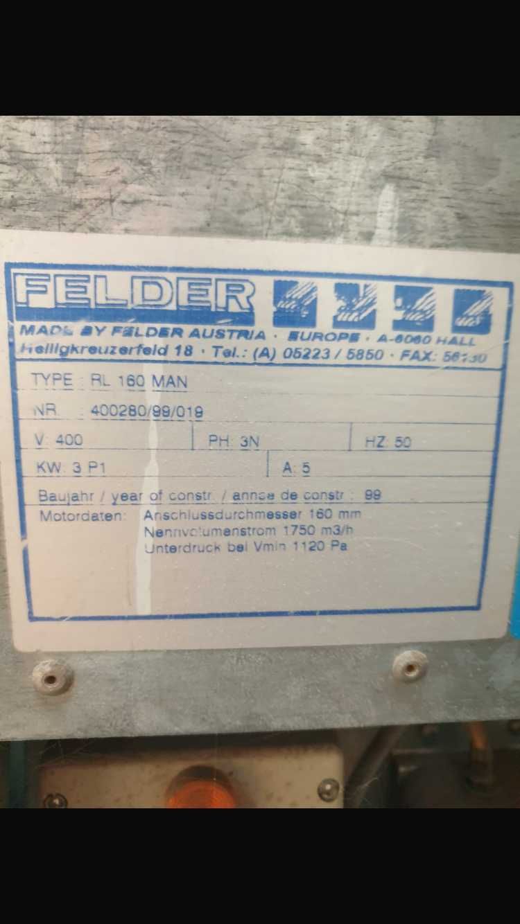 Odciąg do trocin Felder RL 160.