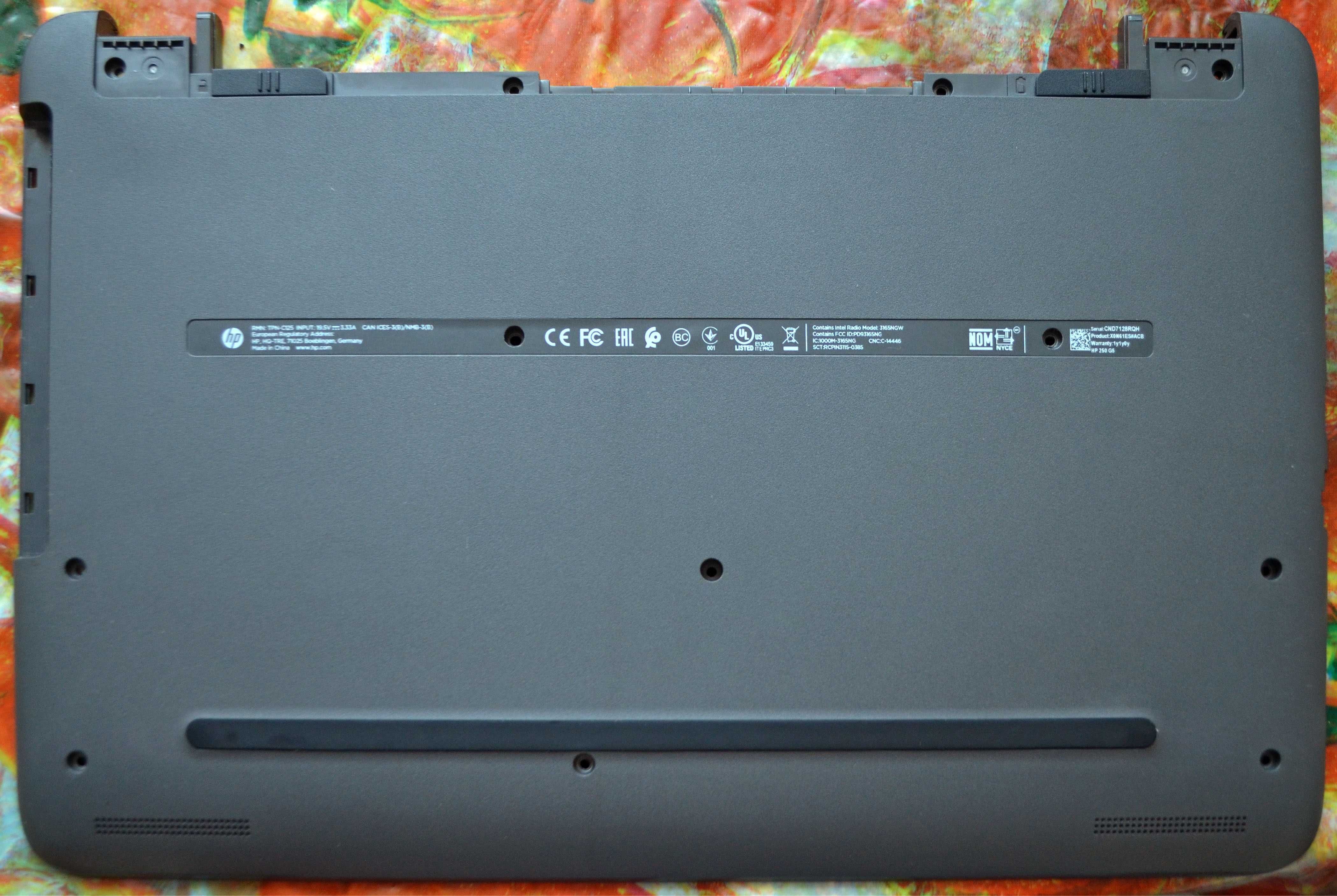 Ноутбук HP 250 G5 (HP 250 G4, 15-AC, 15-AF, 15-AY) по запчастям.