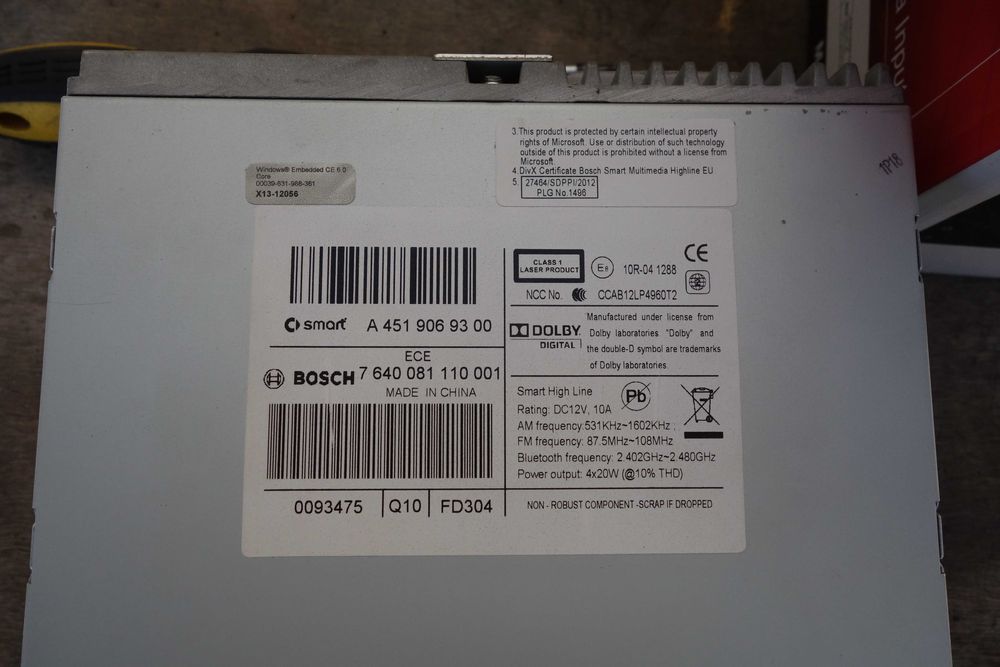 smart 451 radio nawigacja ORYGINAL