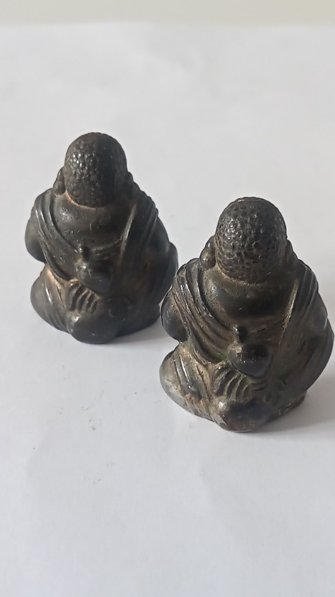 Budda z mosiądzu 2 szt figurki