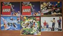 Katalogi klocków Lego z lat - 1991 r. - 1992 r. - 1996 r. zagraniczne