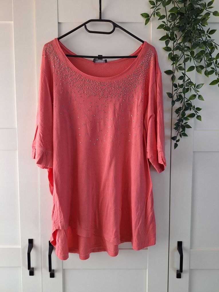 Bluzka rękaw 3/4 cekiny 3/4XL