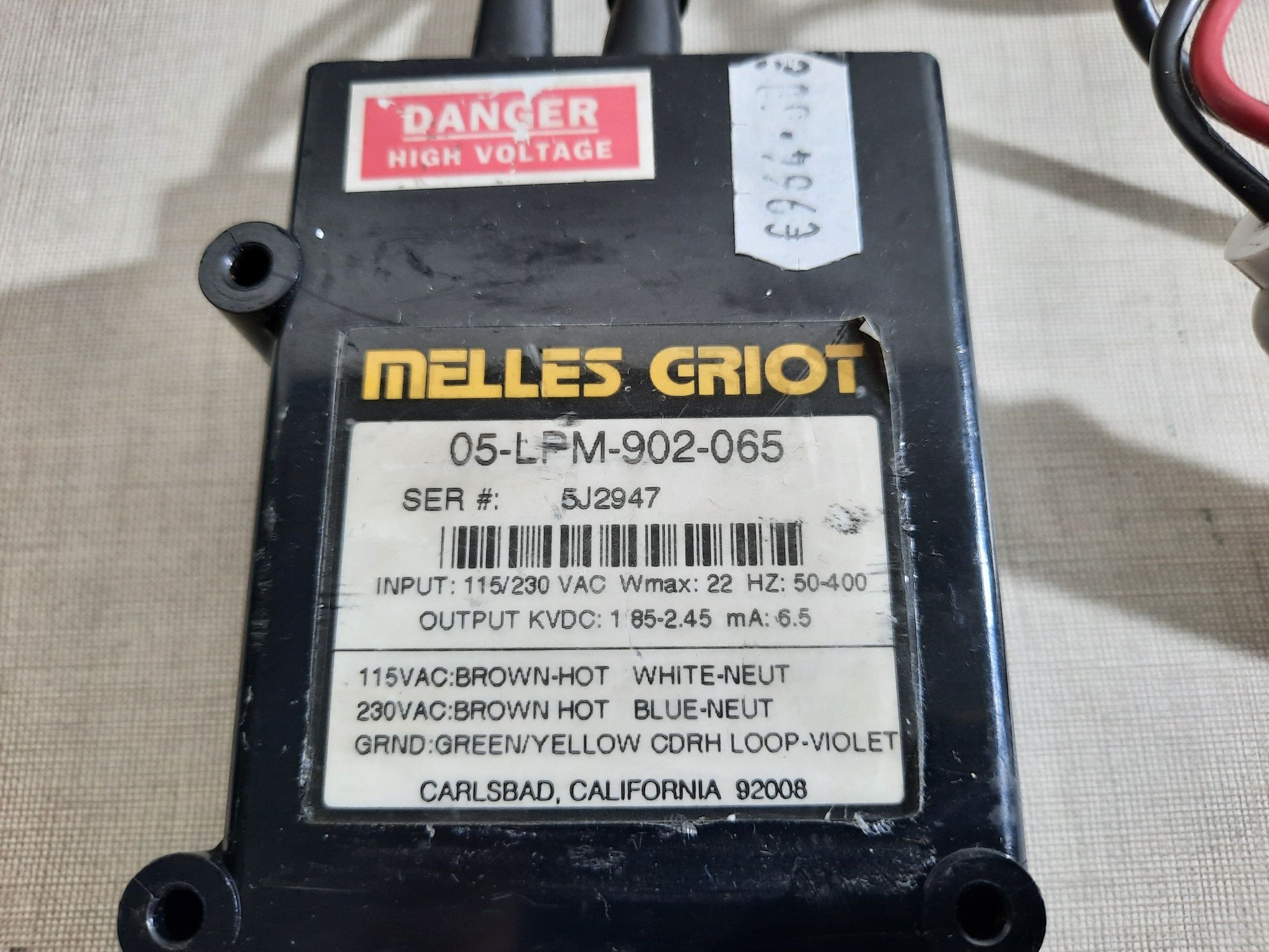 Laser Ligut MELLES GRIOT 05- LHR-151 - 05LPM-902-065