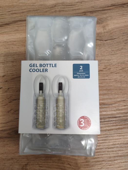 Zestaw 2 żelowe torebki chłodzące na butelki alkohol
