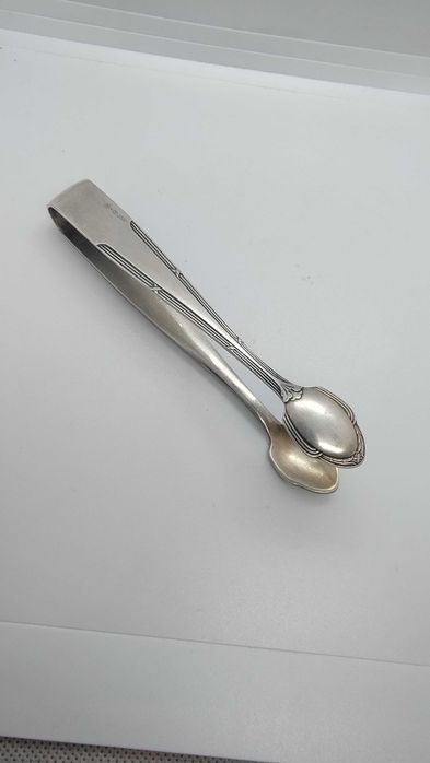 Posrebrzane szczypce do cukru / do lodu WMF Kreuzband jak Fraget Royal