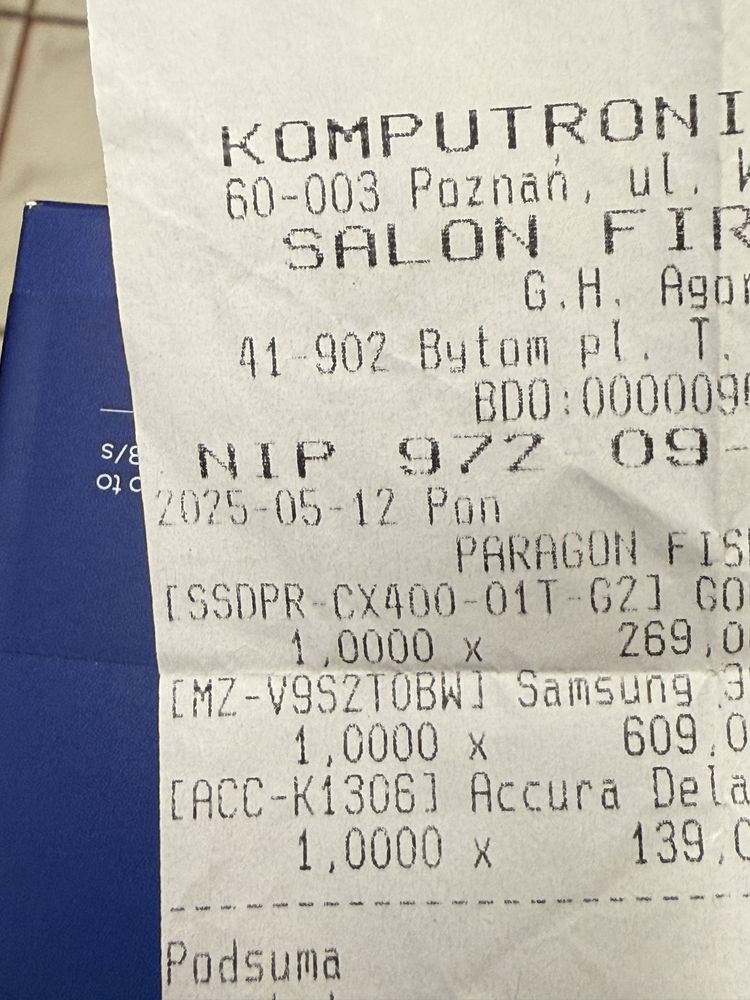 Dysk SSD 2 TB do PS5 / Samsung 990 EVO Plus / Gwarancja/ Sklep Bytom