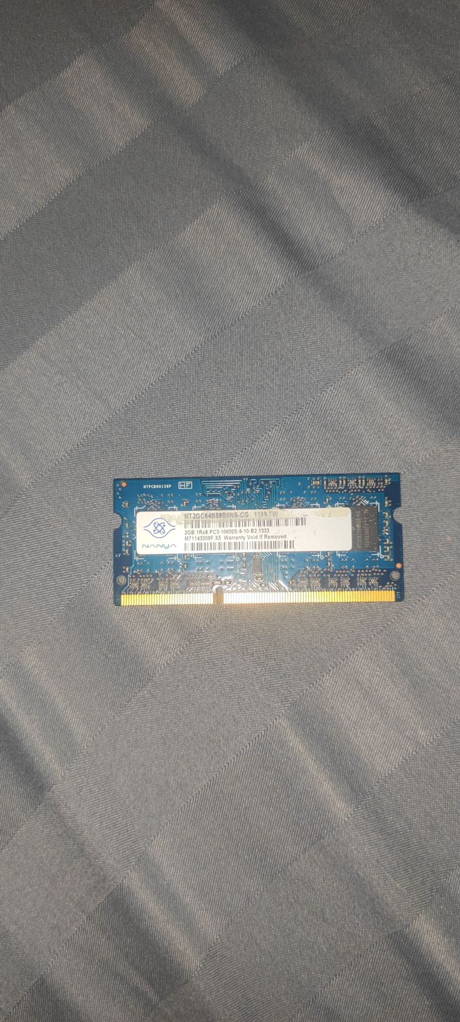 Оперативная память для ноутбука ОЗУ sodimm so-dimm ddr3 Nanya 2gb PC3