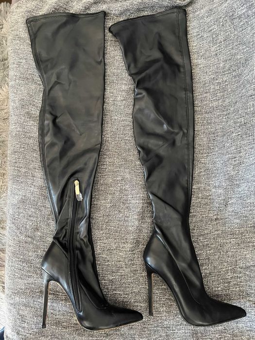 Muszkieterki Asos za kolano, skinny, szpilka