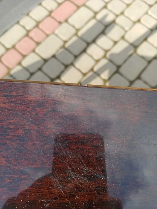 Stary stolik na kołach barek PRL Art Deco glamour
