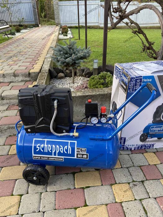 Компресор компрессор безшумний 50л SCHEPPACH НІМЕЧЧИНА