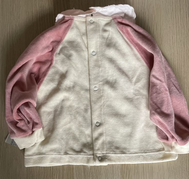 Ubranka dziecięce welurowe, nowe, r.68