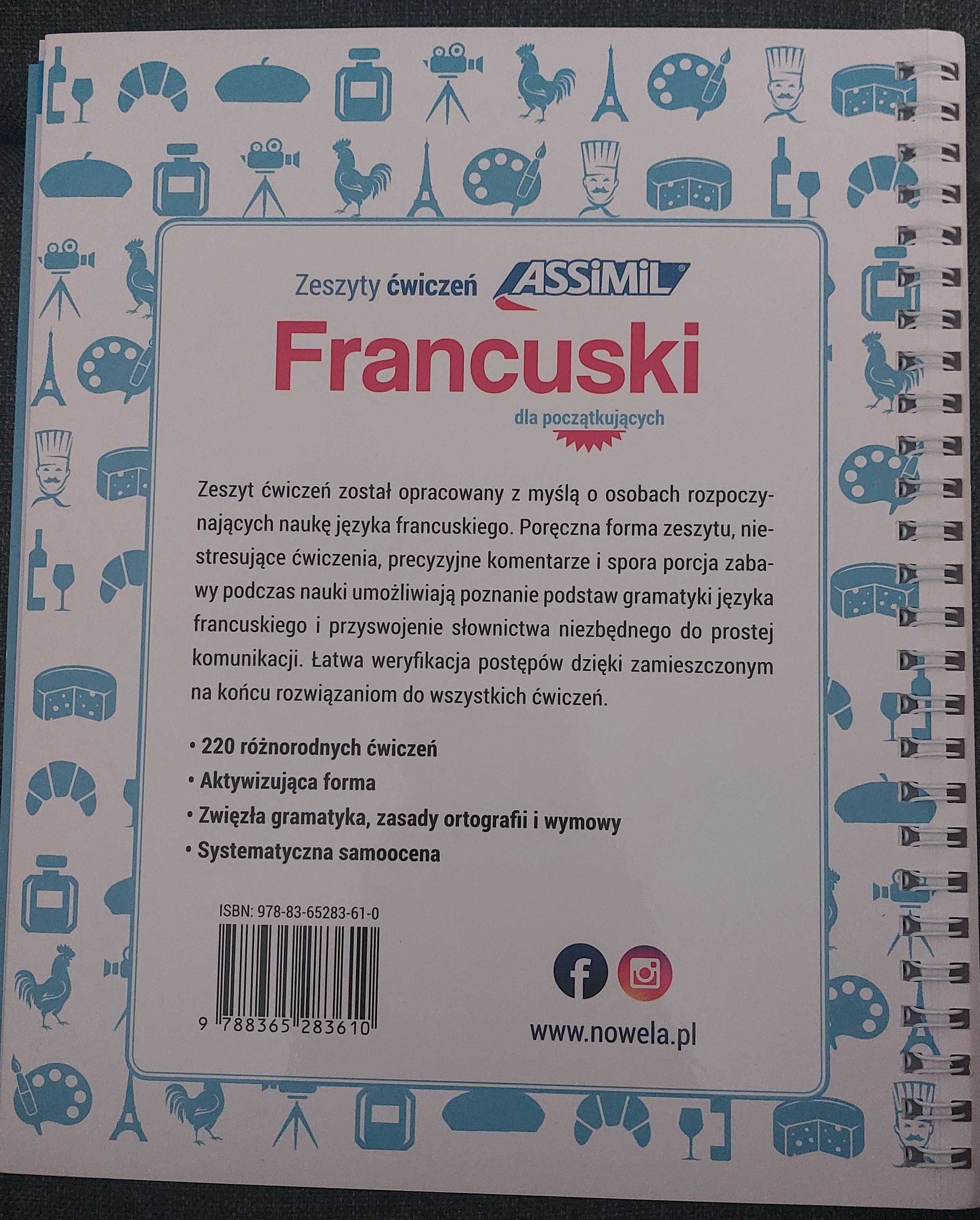 Assimil Francuski dla początkujących 220 ćwiczeń + klucz