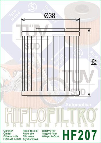 Filtro de óleo - HIFLO HF207 ( Kawasaki / Suzuki)