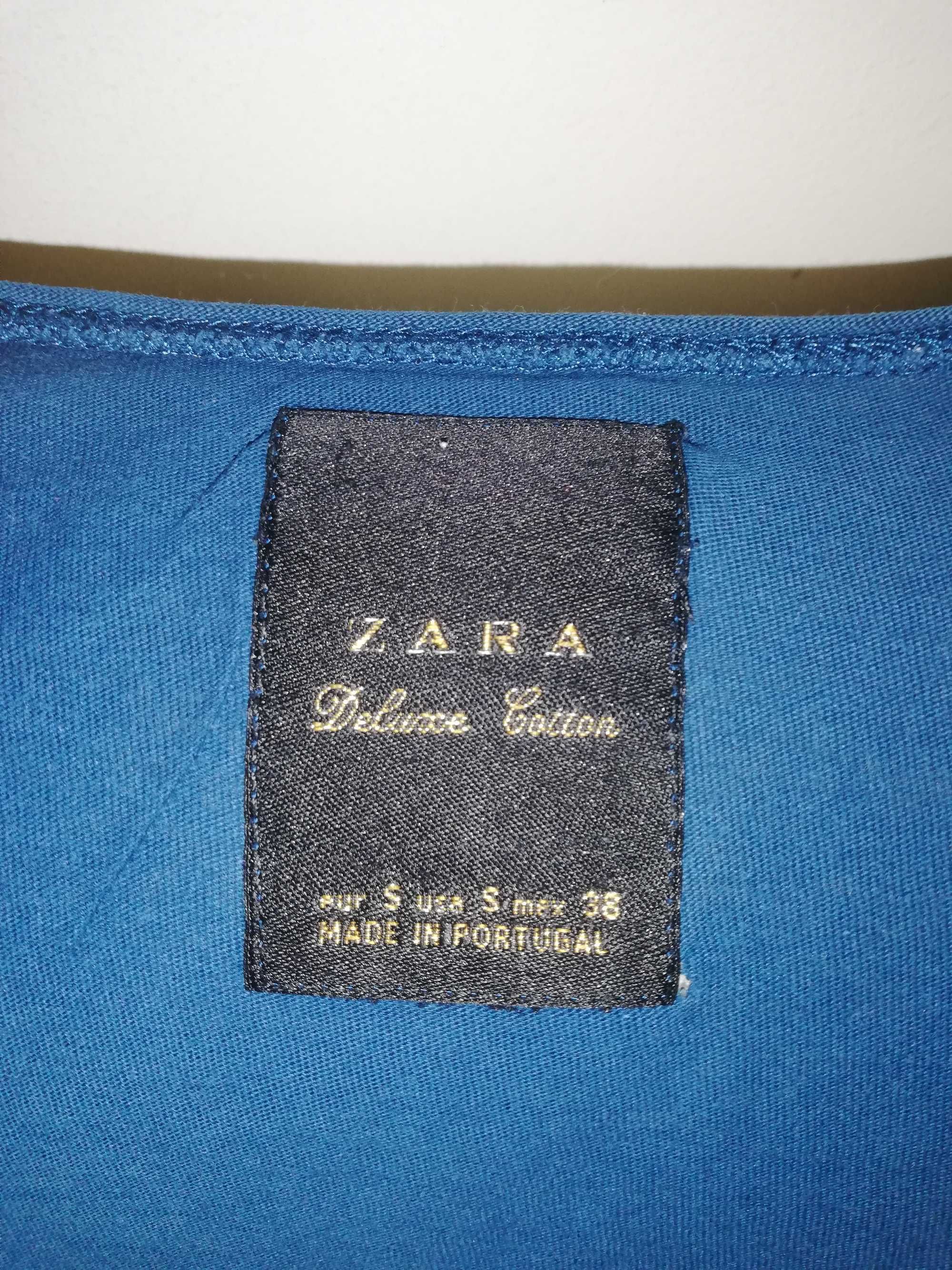 T-shirt azul Zara