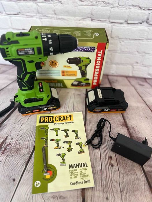 Шуруповерт ProCraft PA-18 Li BL
