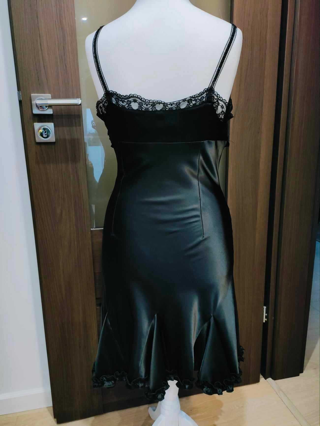 Sukienka Babylon wieczorowa sexy czarna mini r. M !!!