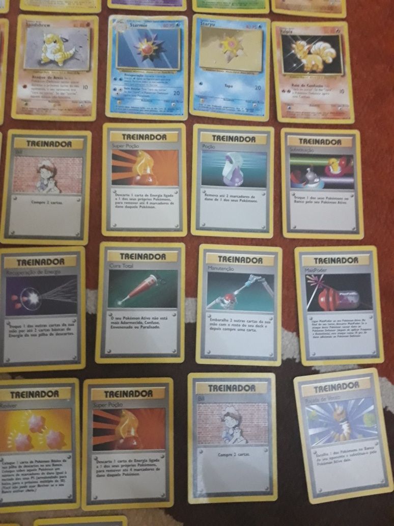 49 Cartas pokemon do primeiro Set