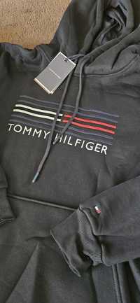 Bluza damska M Tommy hilfiger czarna kaptur