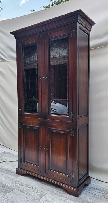 INTERESUJĄCA 100% Lita Dębowa Witryna Kolonialna WYSYŁKA