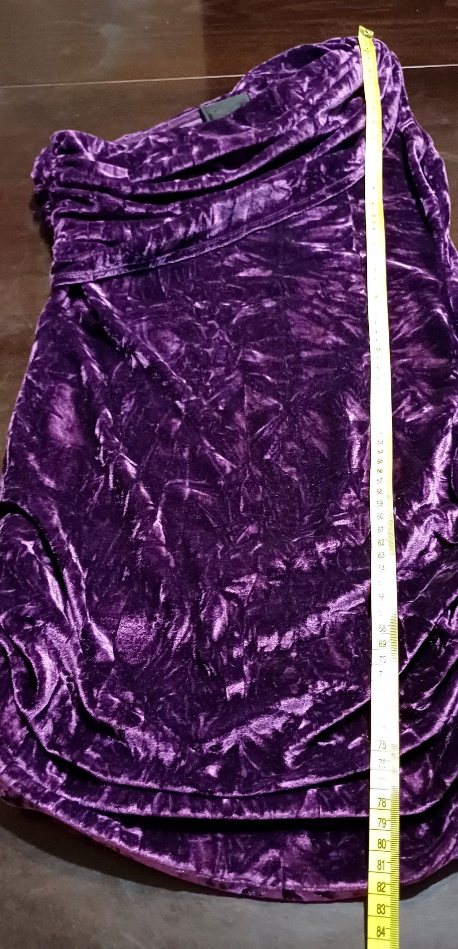 Krótka sukienka fioletowa M