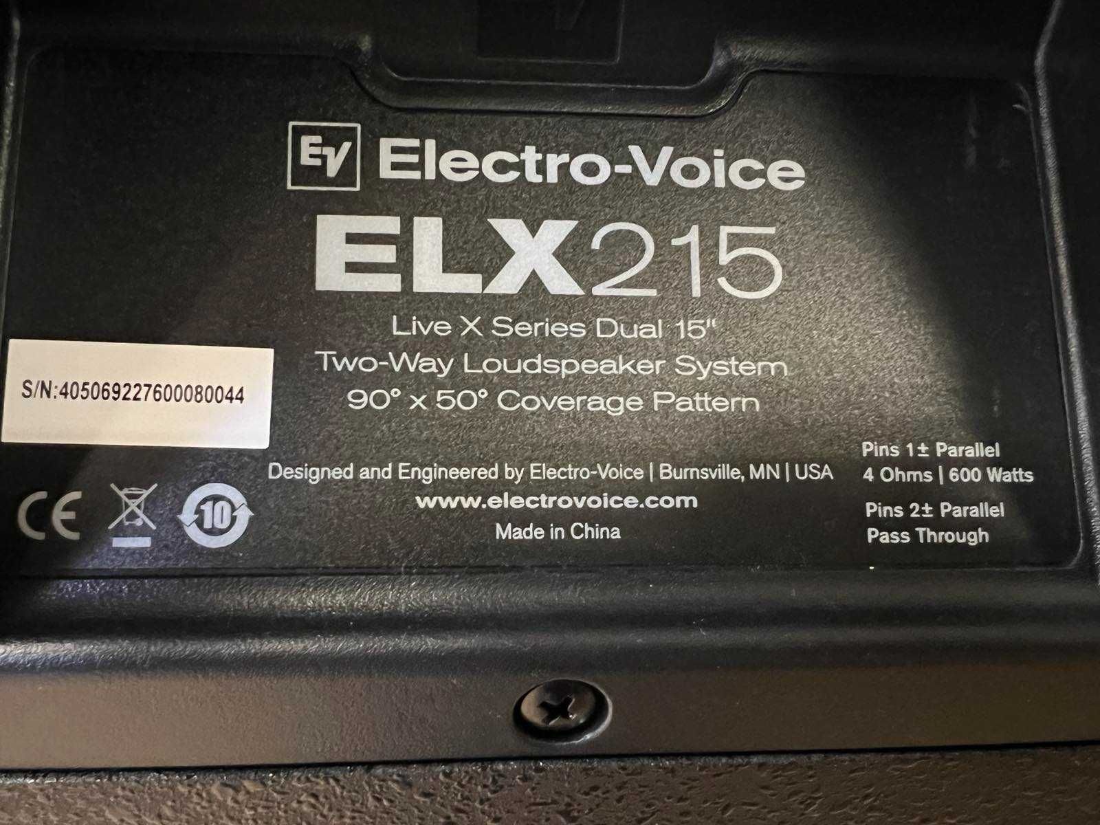 Пасивні колонки ElectroVoice ELX 215 оригінал