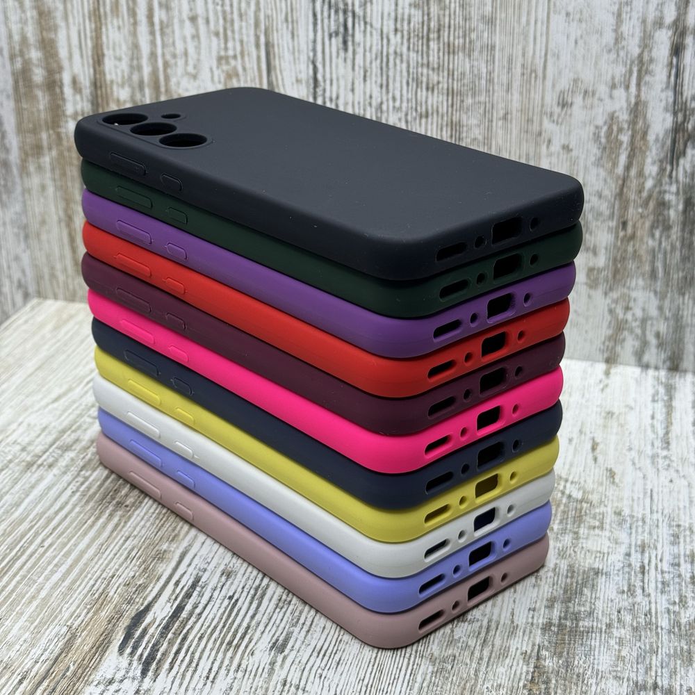Не пачкаются! Чехол софттач Silicone Case на Samsung A35/ A55/S24 FE