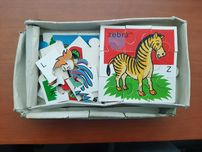 puzzle infantil vintage animais