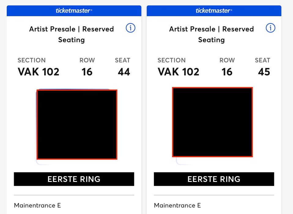 Два квитка на концерт the weeknd в Амстердамі