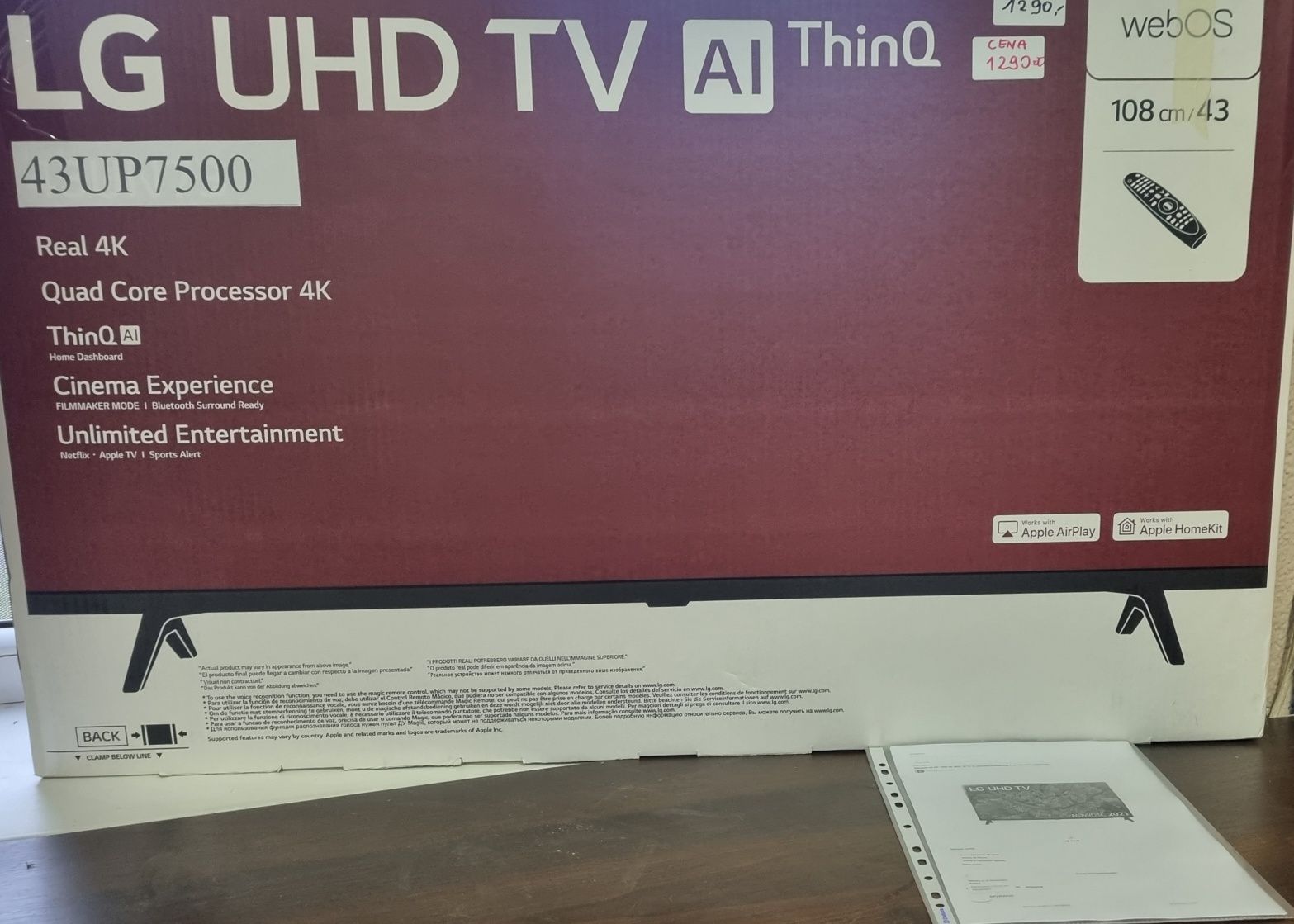 Telewizor LG UHD TV AI ThinQ  4k Kolor Biały Gwarancja Sklepowa