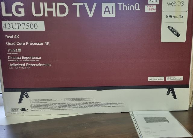 Telewizor LG UHD TV AI ThinQ  4k gwarancja sklepowa