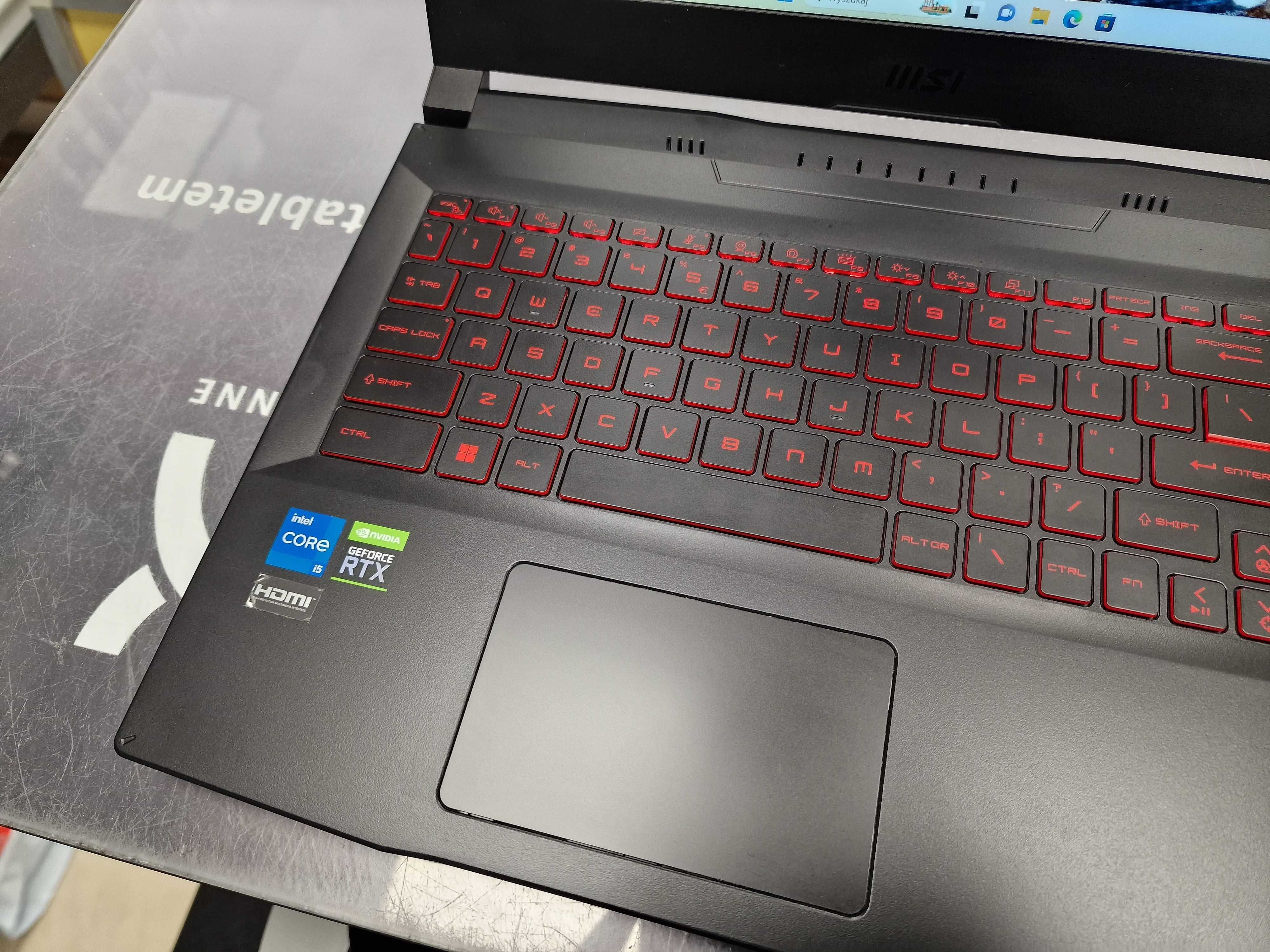 MSI KATANA GF66/ i5-12500H/ 32GB/ 512GB/ RTX 3050 4GB/ W11/ 15.6" FHD