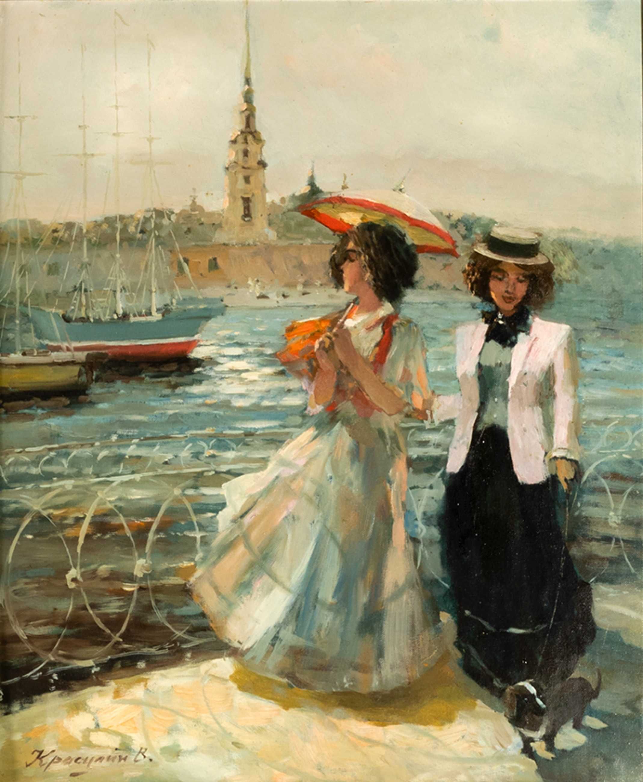 Pintura farol S Petersburgo Impressionismo | século XX