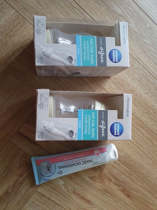 Butelka antykolkowa Canpol S-shape 200 ml x 2 szt. Plus gratis