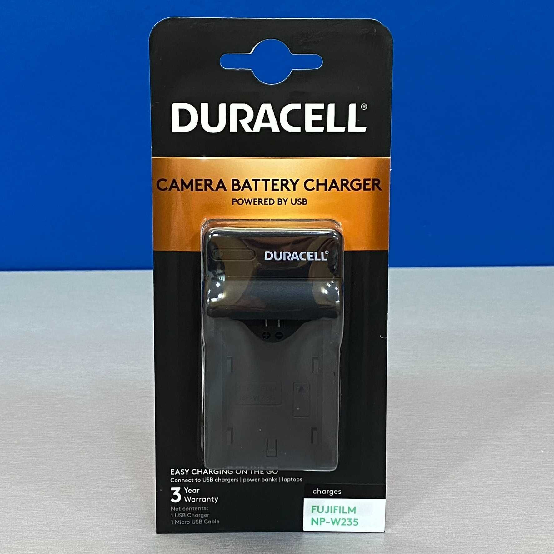 Carregador Duracell - Fujifilm NP-W235 (X-T4/X-T5/X-H2/X-S20) - NOVO