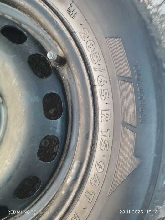 Шина з диском 205/65 R15  Nokian Hakkapeliitta зима