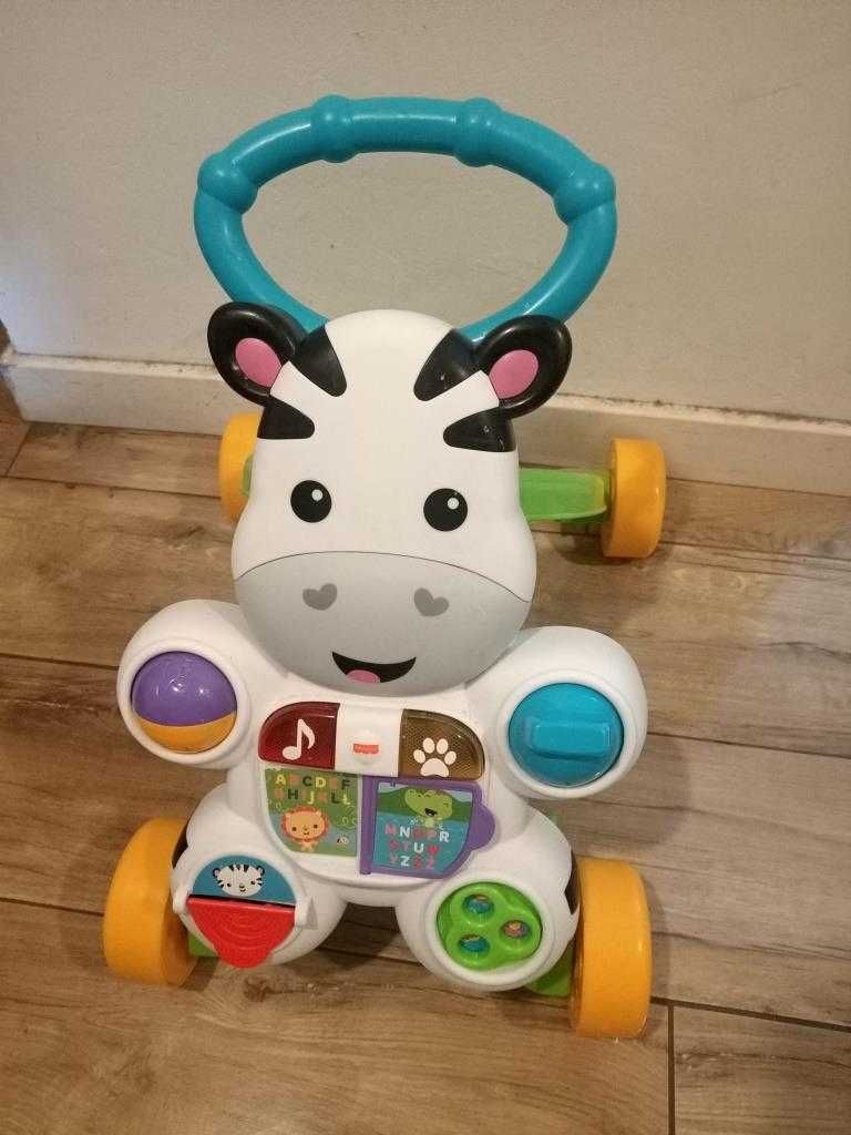 Pchacz interaktywny zebra Fisher Price