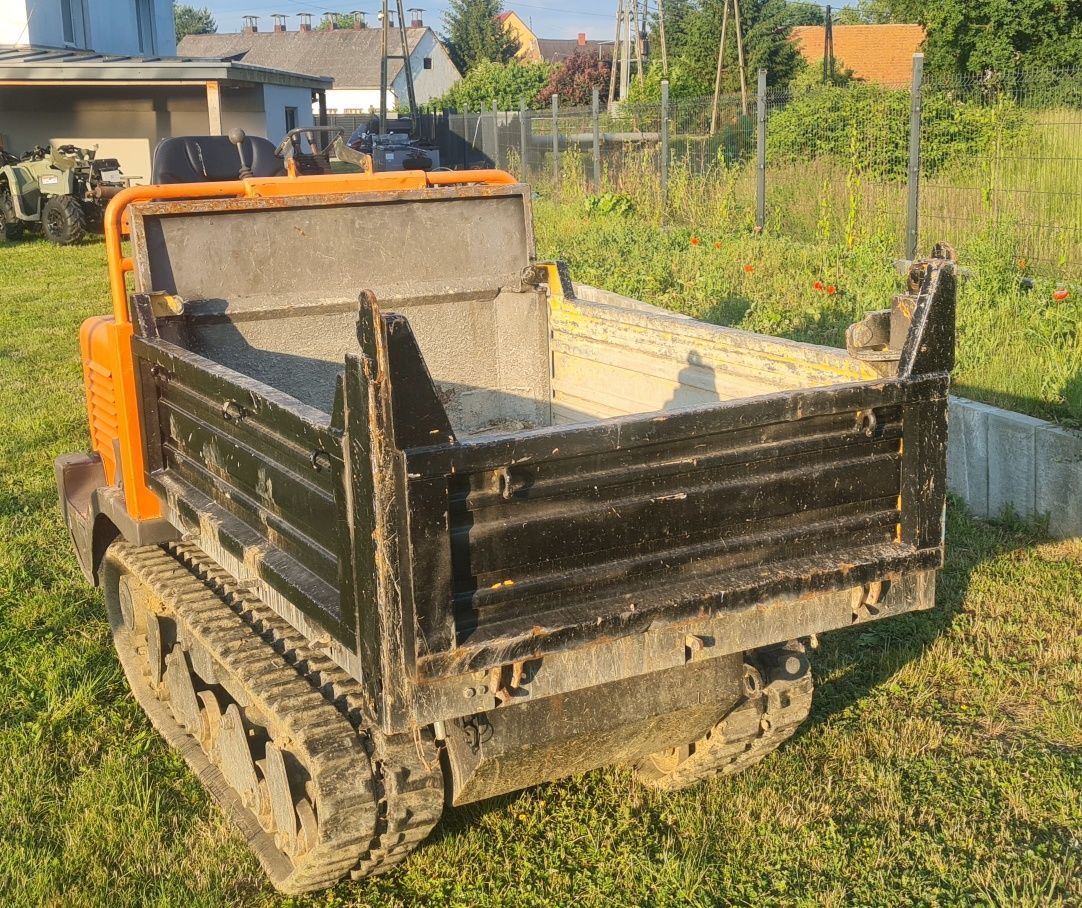 Wozidlo na gasienicach do wynajecia, usługi wywozu gruz, śmieci. Ogrod