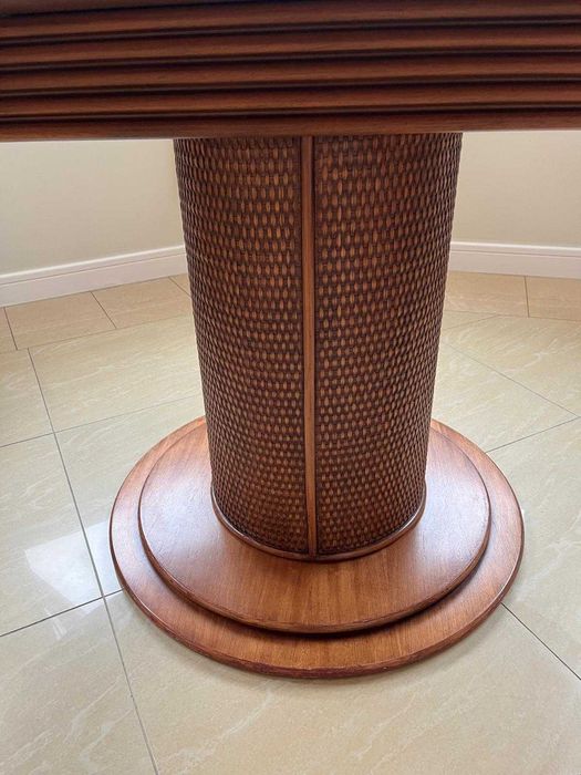 Stół okrągły rozkładany i krzesła WILIMEX