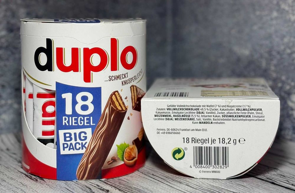 Приємна ціна Шоколадні батончики Ferrero Duplo Riegel 18х21г. Фереро