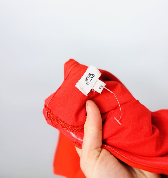 Czerwona sukienka hiszpanka midi M 38 River Island