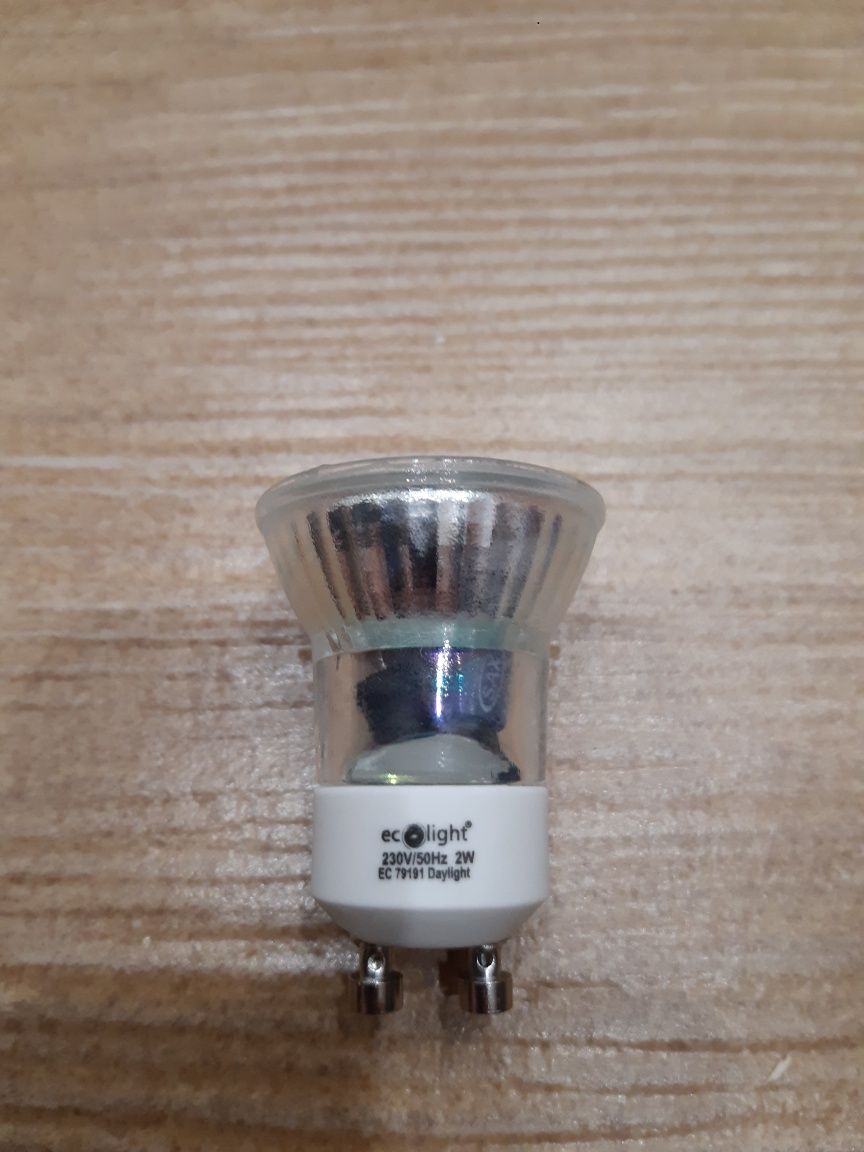 Oprawa LEDLUMEN HDL-DT102/1 z żarówką Ecolight 230V 2W GU10/MR11 8 szt