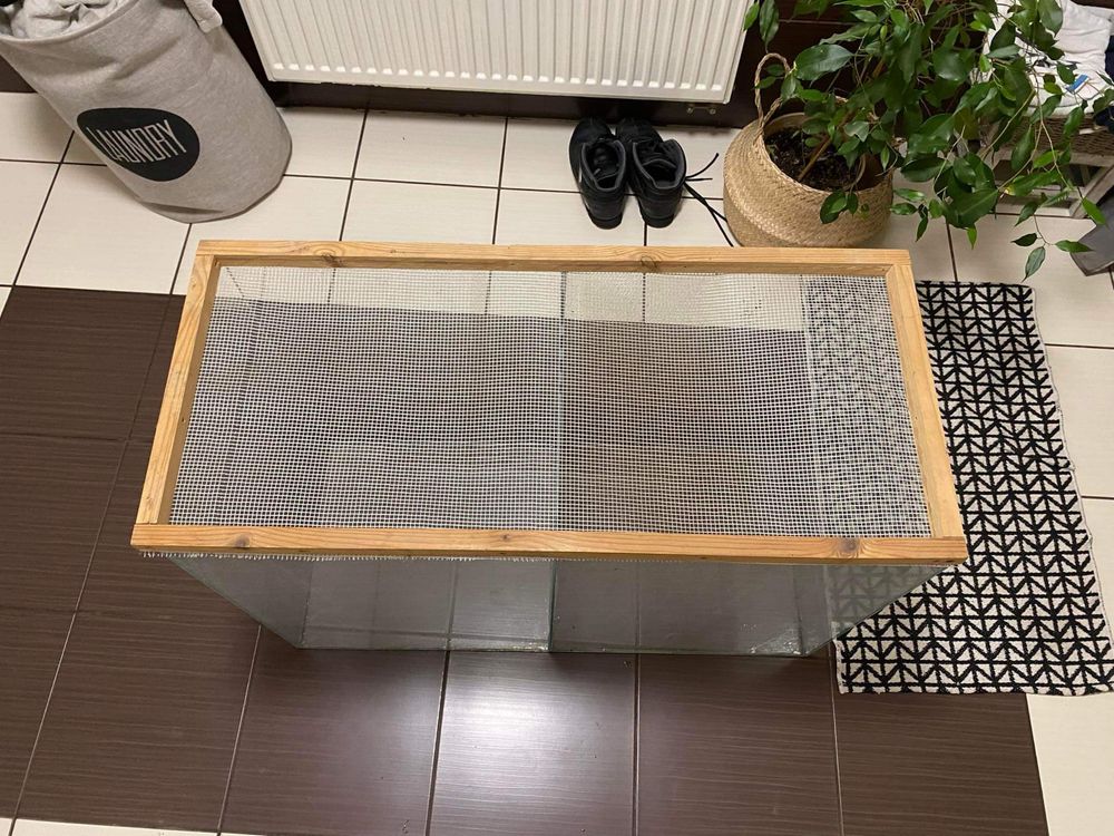 Duże terrarium dla gekona 90x40x60