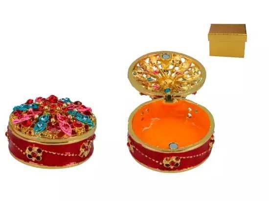 Kasetka metalowa, ażurowa - okrągła