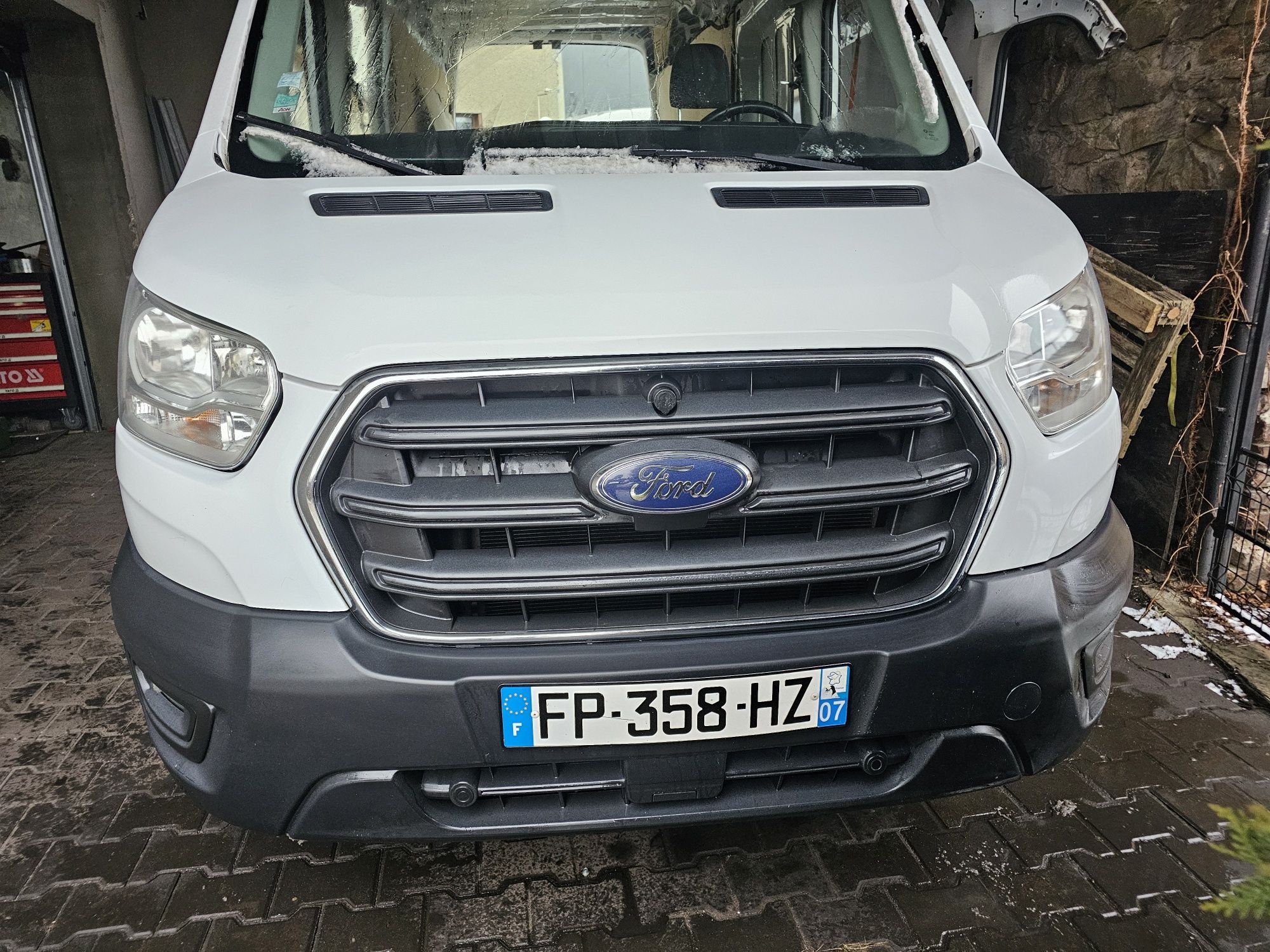 Przód kompletny maska lampy zderzak Ford transit Mk8 Lift