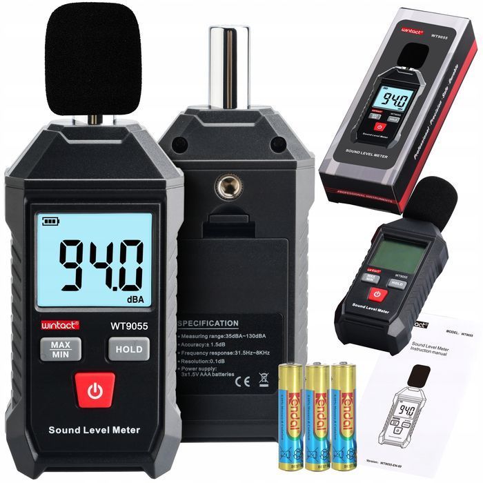 Sonometr Decybelomierz Miernik Natężenia Poziomu Dźwięku, Głośności