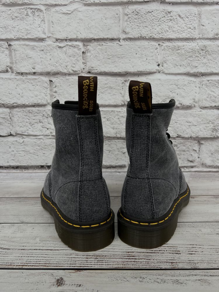 Черевики Dr Martens 1460 8 Eye Washed Canvas 40-41р.25.5-26см.
