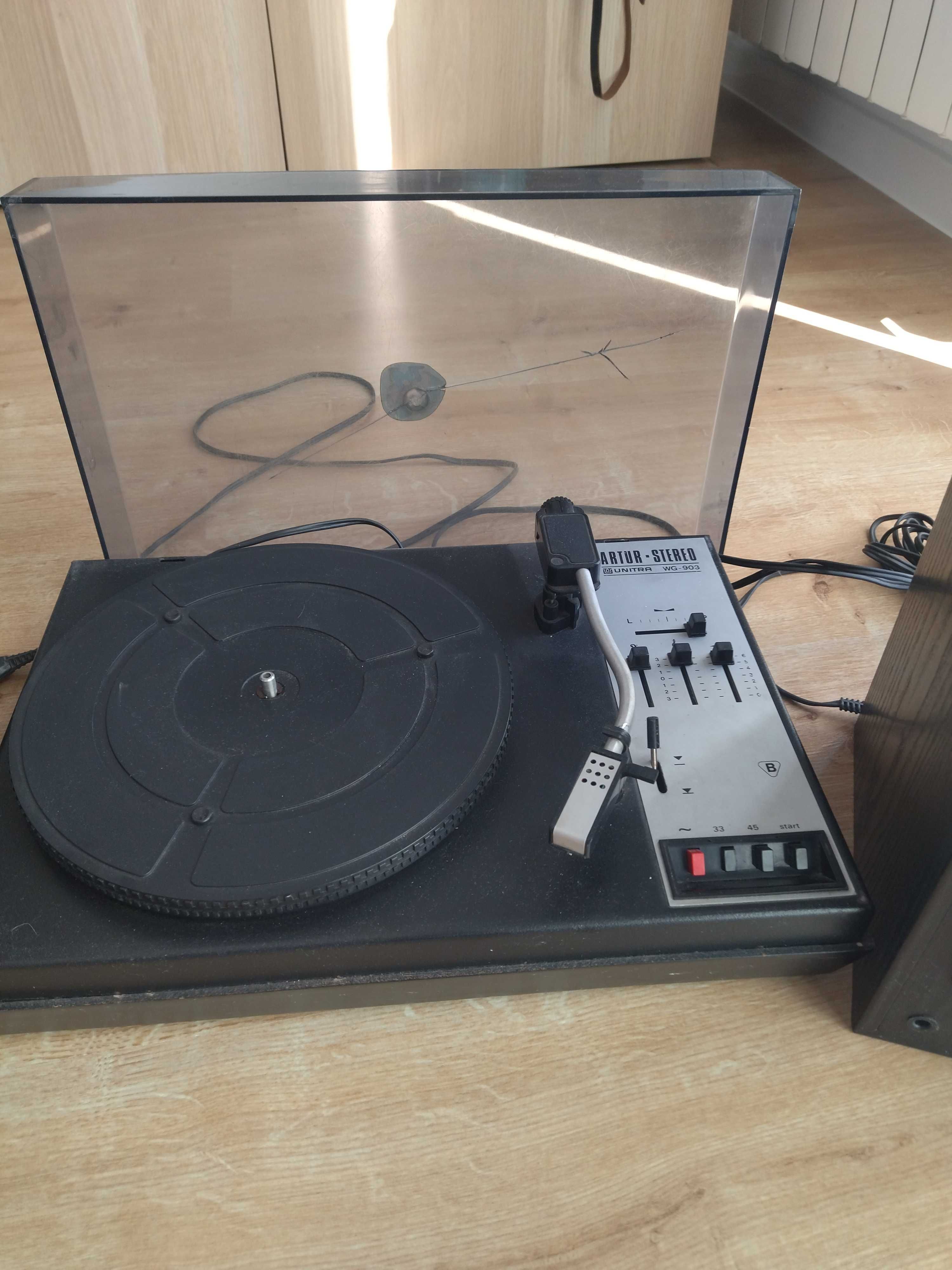 Gramofon, adapter Artur, kolumny