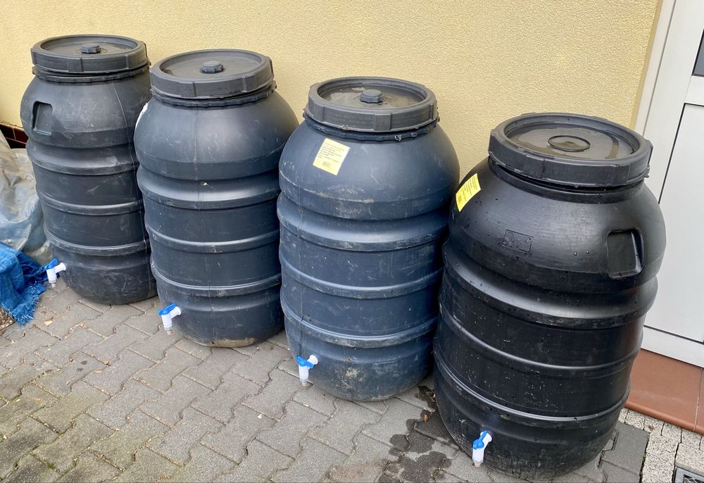 Beczka po spożywce 200l 220l na deszczówkę do ogrodu działkę wodę