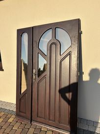 Drzwi drewniane dębowe Solidne